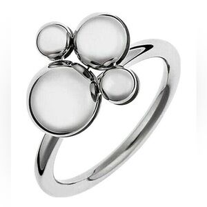 NWT $110 retail Calvin Klein Silver Fidget Ring Calming effect